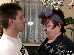 Supah ugly Fat amateur housewife make her first