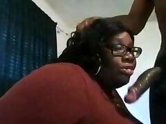 Busty Ebony Plus-size Milking BBC