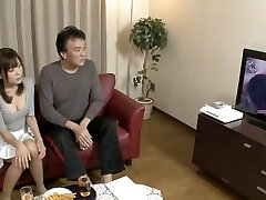 Housekeeper who got horny watching porno with her husband.