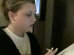 Nikki smoking while doing her dreaded homework Nikki smoking while doing her dreaded homework