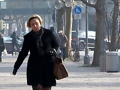 candid high heels nylon tights mature womans