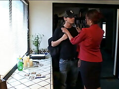 Two hot younger men give 2 mature ladies the romping of their lives