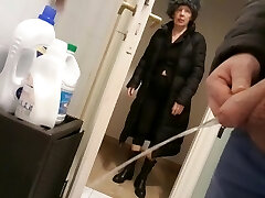 She look piss flash hard-on