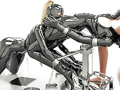 Dominatrixes in Firm Bondage Chained to Pussy 3D BDSM Animation
