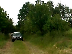 Two mate share old mature woman outdoors Two mate share old mature woman outdoors