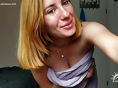 I film myself applying lotion!