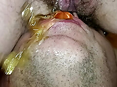 Piss in his jaws