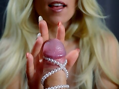 Sensual blowjob and pearls on boner