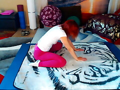 Hip openers, intermediate work. Join my faphouse for more yoga, behind the scenes, bare yoga and spicy stuff