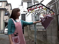 Horny Japanese milf gets double dick inside!