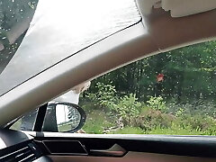 Older Sexy Hitchhiker Whore From Street Fucked in Forest with and Then Without a Condom