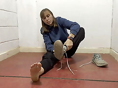 Bi-atch dirty smelly foot humiliation