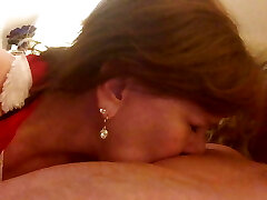 Throwback Granny Xmas Cock Cockblower