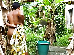 I visited her at her granny's house and we plumbed outdoor.