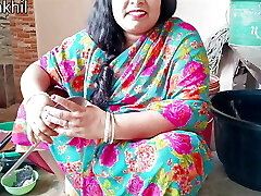 Desi stepmother sucks cum in throat