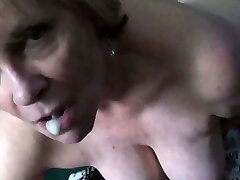 Nobody sucks salami like this granny does Nobody sucks salami like this granny does