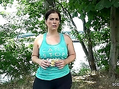 GERMAN SCOUT - BIG Caboose Bbw MATURE TALK TO FUCK AT STREET CASTING