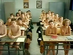 My naked teacher in classroom