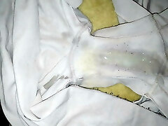 Ginormous load in Mother in Law's panties.