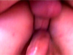 Horny granny poked by two young cocks