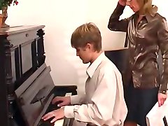 piano teacher dominates her student
