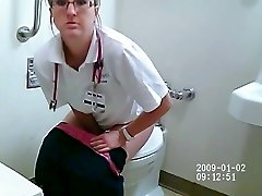 Hidden camera in Hostpital women's rest room.