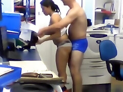 Horny boss boning his employee in the office