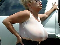 Huge Granny Tits Jerk Off Challenge To The Beat 