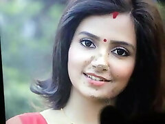 Bengali actress Subhashree nasty jizm tribute
