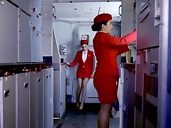 Rhiannon Ryder - Sweetie Stewardess During The Flight, Gets Plumbed With The Second Pilot