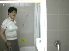 Flirting on webcam in bosses toilet