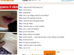 Omegle hotty play game, makes me cum :D
