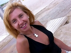 Public pick up of a cute mature milf and anal fucking for the very first time