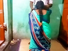 Indian village instructor doggy style 
