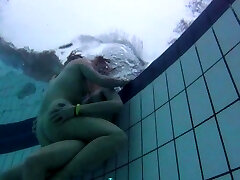 Femmes in real swimming pools fuck and masturbate