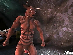 Dream animation with monsters and big tits witches