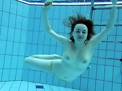 Big tits shaved babe Lada Poleshuk underwater