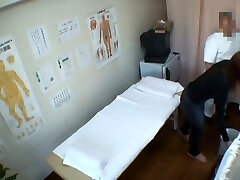 The voyeur medical check-up of Asian pussy with dick and fingers
