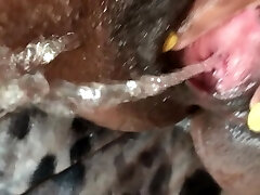 Cumming, Fingering & Pissing all over myself. EXTREME CLOSE UP