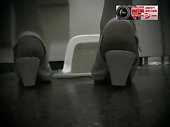 Girls peeing in the common toilet voyeur spy cam movie