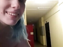 I wank in the entrance where neighbors can see me, private webcam converse