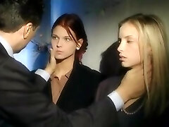 Magnificent teen beauties in hot anal threesome