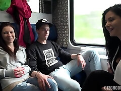 Alex Dark-hued - Young Couple Got Agreed To Have 4some With Us On Crowded Train For Money See Full Video In 1080p Streamvid.net