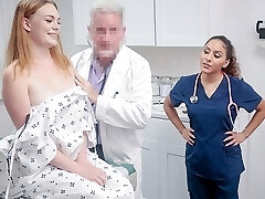 PervDoctor - Curvy Teenie Needs Special Treatment And Lets Her Doc And Nurse To Take Care Of Her PervDoctor - Curvy Teenie Needs Special Treatment And Lets Her Doc And Nurse To Take Care Of Her