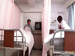 Super-sexy Japanese nurse gives a patient some part3