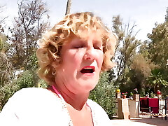AuntJudysXXX - Horny Mature Milf Mrs. Molly Sucks Your Cock by the Pool (Pov)