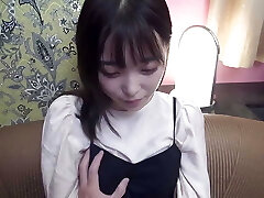 A very cute Japanese gives a bj, gets fingering and creampie sex, facial cumshot cumshots, uncensored