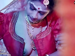 Desi Super-cute 18+ Girl Very 1st wedding night with her husband and Hardcore orgy ( Hindi Audio )