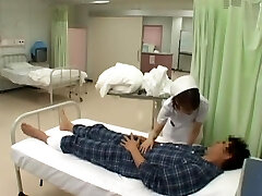 Amazing Japanese model Nozomi Osawa, Luna Kanzaki, Hinata Komine in Super-naughty Nurse, Stockings JAV video