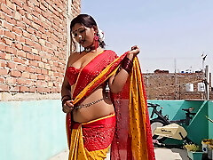 RAJASTHANI Husband Fucking virgin indian desi bhabhi before her marriage so stiff and jism on her
